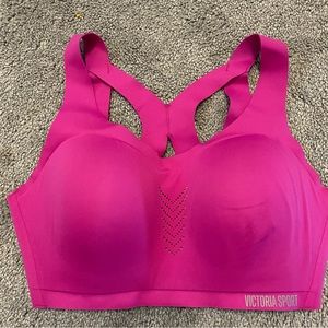 Victoria's Secret Sport Angel Max Sports Bra Size 36D Pink Fuchsia Color EUC